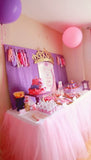 Pink TuTu Tulle Tablecloth - Partycrushstudio