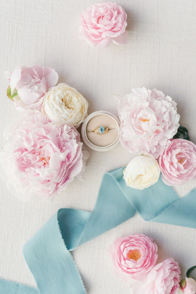 Powder Blue Silk Ribbon