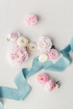 Powder Blue Silk Ribbon