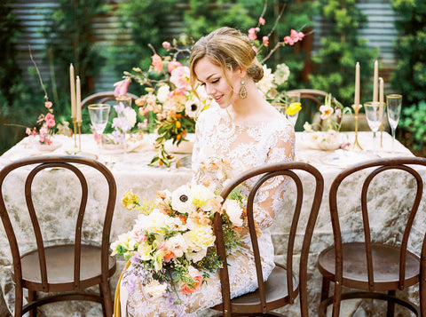 Marble Dye Textured Table Linens - Partycrushstudio