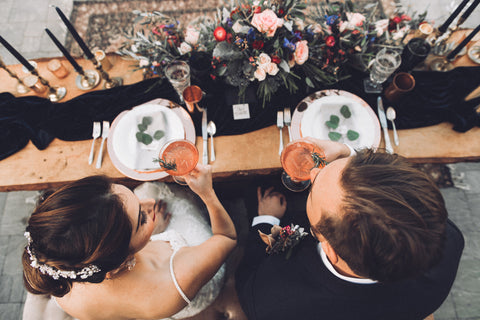 Black Silk Velvet Table Runner - Partycrushstudio