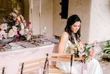 Blush Velvet Table Linen