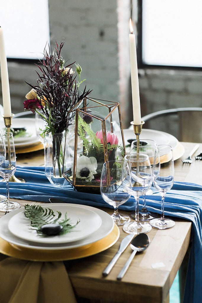 gauze table runner