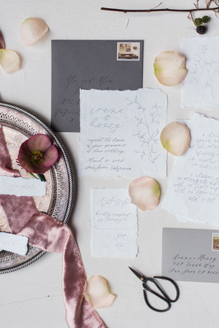 Mauve Silk velvet ribbon