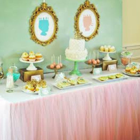 Best Pink TuTu Tulle Tablecloth