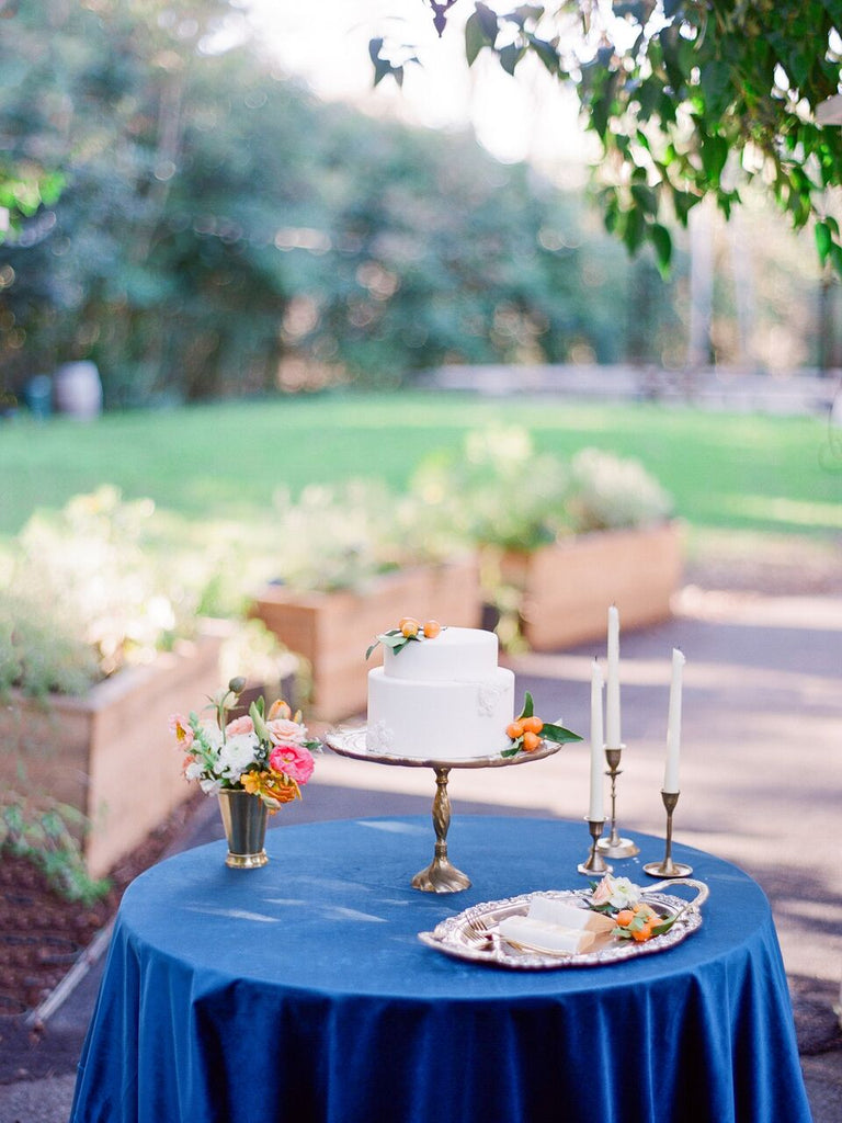 Royal blue Linen TableCloth