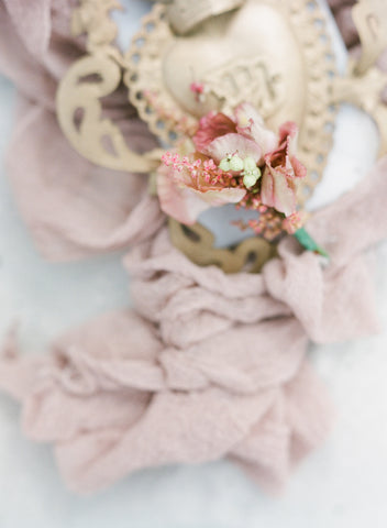 Mauve Chiffon Table Runners