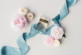 Powder Blue Silk Ribbon