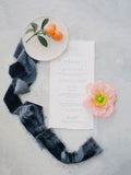 Midnight Blue Silk Velvet Ribbon - Partycrushstudio